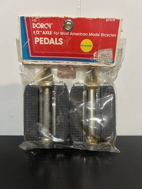 Hti-841 Hti 035011014630 Vintage Dorcy 1/2in Pedals 1-461 Black