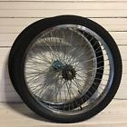 Huffy Bandit Wheelset Blue Hubs Chrome Plate Freewheel Mid School
