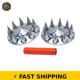 Jesonn Js-f2-r Front Axle Cover Kits For Semi Trucks - Chrome Plated