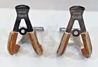 Kkt Rare Nos Kyokuto Petite Toe Clips Bicycle Pedal Chrome