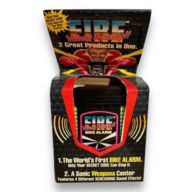 L&n Sales 043194124855 Vintage Fire When Ready Bike Alarm 1988 Motion Detector Horn Device 80s Toy Nos