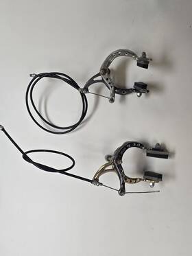 Lee Chi 1001a 1980s Drilled Brake Calipers Black And Bronze 901a Front Rear Os Bmx
