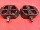 Mg-3 Mongoose Nos Vintage Pedals Black Bmx Freestyle Racing