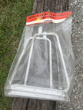 Mt-3000r Minoura Nos Vintage Rear Split Rack Mtb / Atb Mountain White