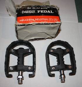 Grafight-2000 Mks G-2000 Pedals 1/2 Inch Vintage Bmx Black New In Box 80s Old School 1pc