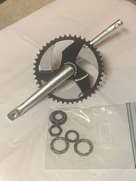 170n Mongoose Opc Cranks Pro Prowler Chainring 44t Old Mid School Bmx
