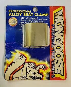21-511 Mongoose 1996 Seat Clamp Triple-bolt Old Mid School Bmx 26.0/27.2mm Nos