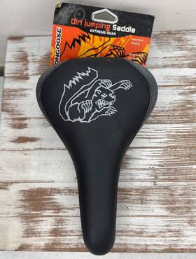 Mg511 Mongoose New Vintage Bmx Dirt Jumping Saddle Pti Sports Rare Embossed Logo