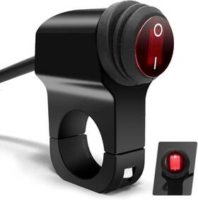 Mosley Technology Inc Moshbar04 Atv Light Switch 12v Waterproof Aluminum Alloy Motorcycle Handlebar Switches For