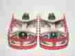 Mp1000 Suntour Bmx 9 16 Pedals Red Nos Cages Sealed Bearings Early 80s Bike