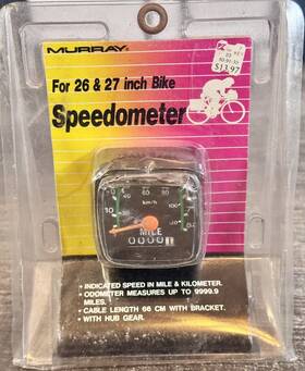 Murray 026669104118 Vintage Bike Bicycle Speedometer For 26 Inch Or 27