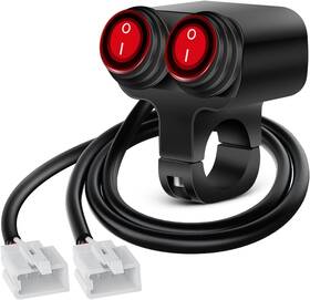Nilight 840323906180 Motorcycle Handlebar Switch Plug And Play 12v Atv Light Switches Dual Pu