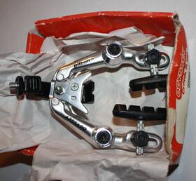 B-234-sv Odyssey Pitbull Ii Rear Brakes Vintage Bmx New In Box Silver 80s Old School