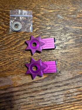Gt03116 Pmc Vintage Bmx 3/8 Alloy Dropout Rare Purple Chain Tensioners Gt Dyno Haro