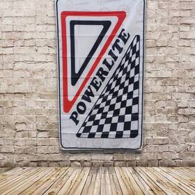Powerlite 002-040 3ft X 5ft Retro Vintage Bmx Basement Flag Banner Factory Team