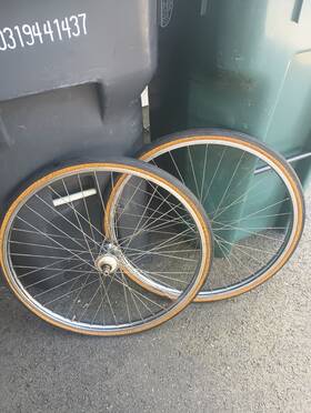 522483 Raleigh 1959 Rudge 26 X 1 3/8 Wheelset Sturmey Archer 3 Speed # Westrick