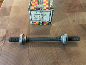 Hs.24c Raleigh Vintage New-old-stock Front Axle 4 5/8 Inch X 5/16 . Nj