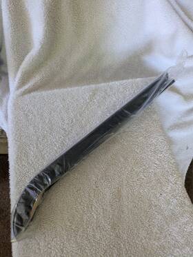 Raleigh Rca109 Vintage Bicycle Chainguard Gld Pinstripe Hockey Stick Black Nos