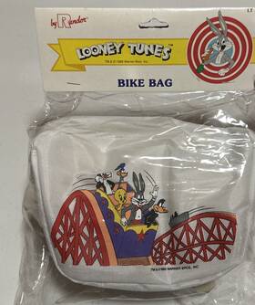 Lt-537 Randor Vintage Original 1989 The Looney Tunes Logo Roller Coaster Bike Bag Coast