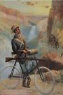 1596 Ranger Gun Antique Print Bicycle Firearms Yellowstone Poster Rifle Ad