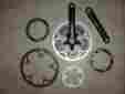 Rd-l523 Shimano Light Action Rear Derailleur Road Mountain Bike Parts Lot Cranks Rings