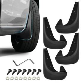 Rebvugr Qph-g-0202 4pcs Car Mud Flaps Guard No Drilling Tape Mudflaps All Weather Prote