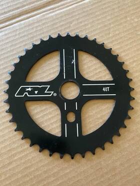 Gt04529 Red Line Redline 40t Black Steel Chainring Mid School Vintage Bmx