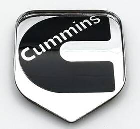 Reopeai 716597630017 1pc Compatible With 2nd Gen 94-02 Front Grille Head Cummin Emblem Chrome Black