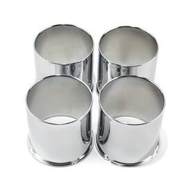 20274332sch Rhinotuning 4pcs 4.25inch Push Through Wheel Center Caps Open Chrome Silver Rim 1-chrome