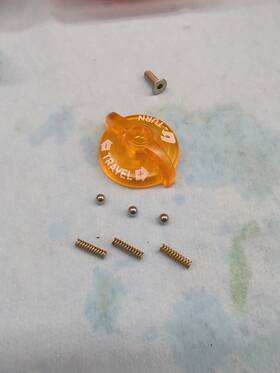110-006269-00 Rockshox U-turn Travel Adjust Knob Nos Orange