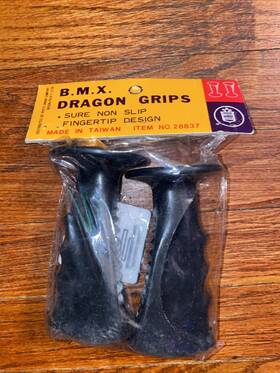 28837 Royce Union Vintage Bmx Handlebar Grips Dragon - Sealed New