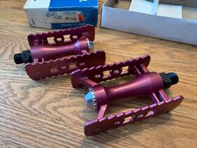 Sp-451 Sakae 1982 Red Sr Bmx 9/16 Inch Pedals Old School Nos Fit 3 Piece Cranks