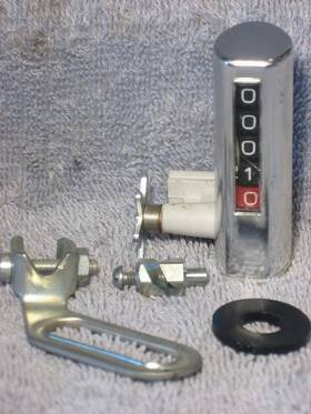 02-814 Schwinn 20 Inch Bicycle Cyclometer 02 814 1971 Cev Bike Wheel Odometer Complete Set