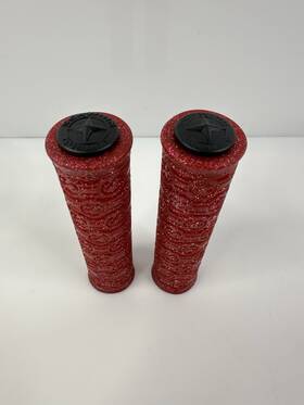 Schwinn 04771 Vintage 1997 Stinger Atb Grips Mtb Bmx Glitter Red Htf