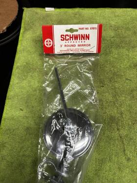 Schwinn 07015 Vintage Nos Oem #07015 3 Inch Mirror In Original Package