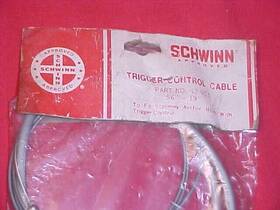 42-905 Schwinn 3 Speed Trigger Control Cable Mens Ltwt Bicycle Sturmey Archer Nos