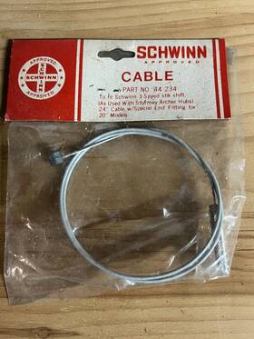 44234 Schwinn Oem 3spd Stik Shift Sturmey Archer Cable