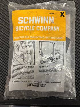 5686 Schwinn Nos 1970s Reflector Set