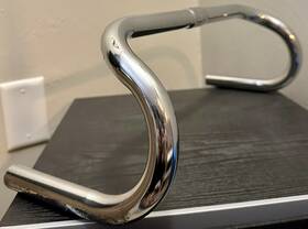 7887-11 Schwinn Vintage Drop Bar 25.2mm Handlebar Chrome Plated 16.75 Inch Long