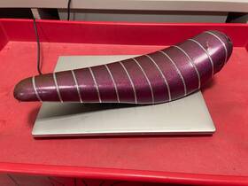 D-204121 Schwinn Vintage Sting-ray Sting Ray Violet Purple Stripe Seat Slik Chik