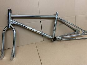 Gt05008 Schwinn Old Chrome Frame Set Vintage Bmx