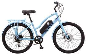 S7509wmb Schwinn 26 Inch Ec1 Electric Cruiser Bike For Adults 7 Speeds 250w Motor Blue