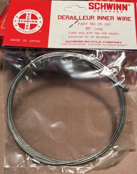 Schwinn T316 Vintage Nos Approved Derailleur Inner Wire Part No 20-241 -85 Inch Long