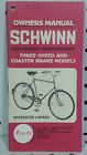 Schwinn Vintage Owners Manual Bicycles Speedster