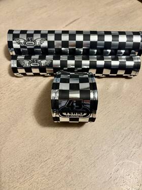 Se Racing 4398 45th Anniversary Chrome&black Bmx 3pc Pad Set Very Rare