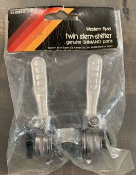 33-9082-0 Shimano Vintage Western Flyer Twin Stem Shifter Genuine Parts-33-9082-0 New