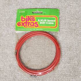 6-042 Shimano Vintage Nos Bike Extras 5 10 15 Speed Sun Tour Huret Shift Cable Red