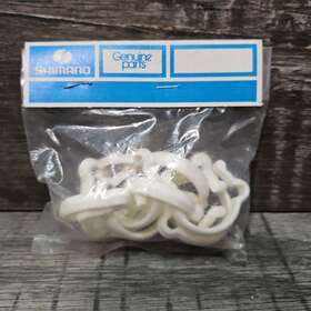 6201080 Shimano Nos Bicycle Bike White Plastic Cable Casing Clips 10-pack
