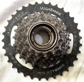 Shimano Mf-tz37 Super-low 14-34t Megarange 7 Speed Freewheel Cassette