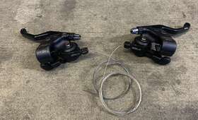 St-m091 Shimano 80 S Vintage Deore Xt Mountain Bike Brake Lever Shifter Set 7sp